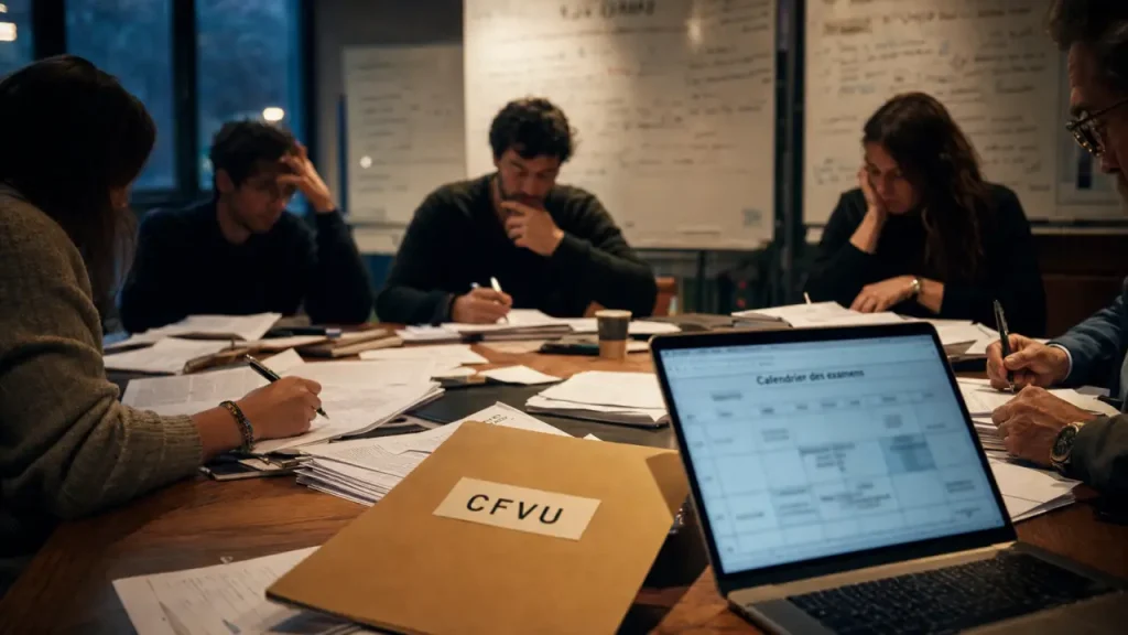 Photo CFVU : salle de réunion, examens et vie étudiante universitaires