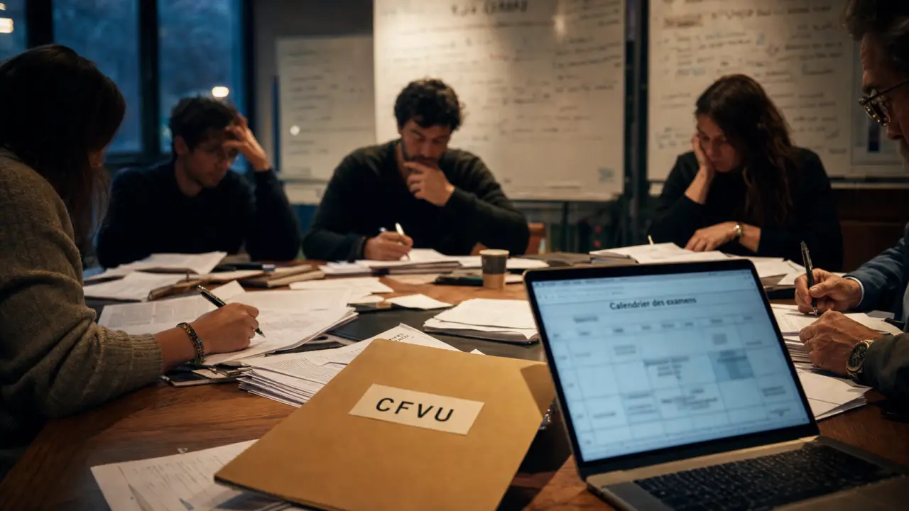 Photo CFVU : salle de réunion, examens et vie étudiante universitaires