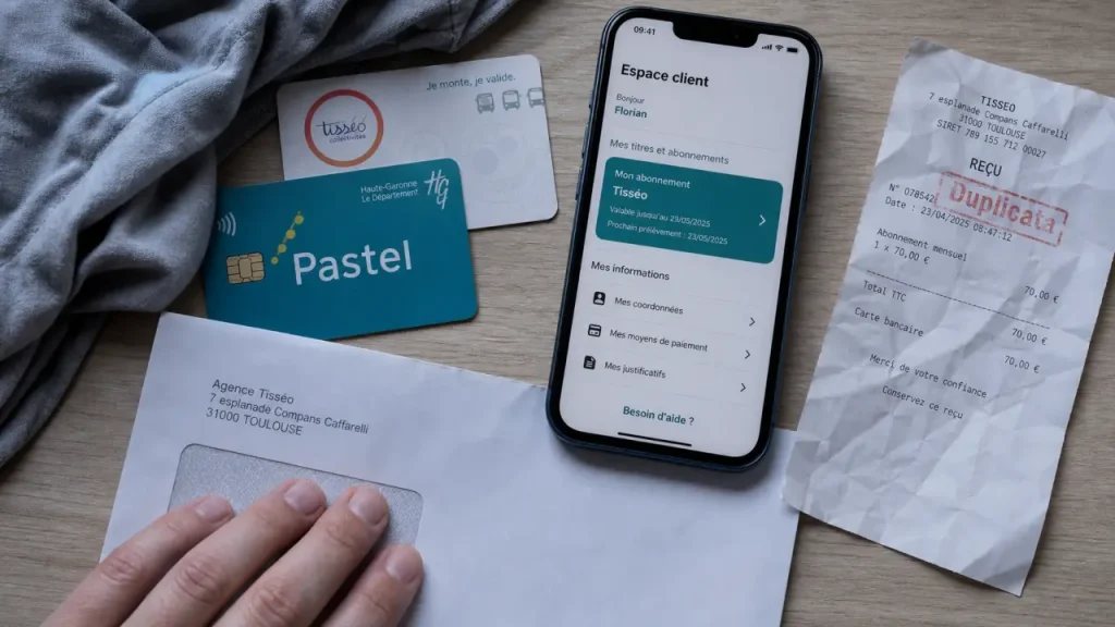 carte tisseo perdue : demande de duplicata et espace client