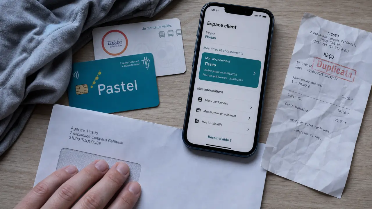 carte tisseo perdue : demande de duplicata et espace client