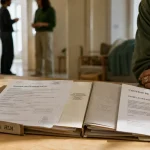Colocation logement social : dossier HLM et bail individuel sur table