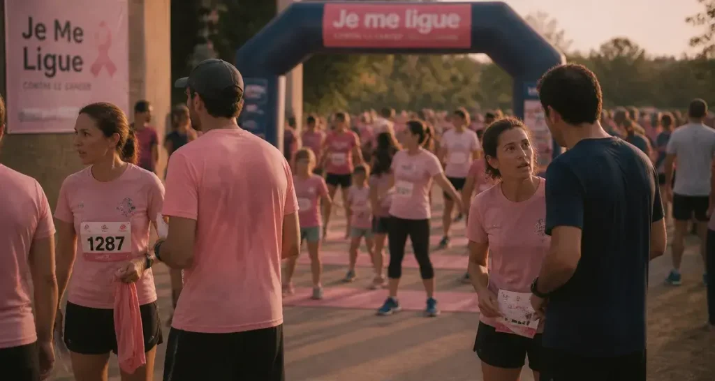 Course octobre rose Toulouse 2026, départ des coureurs sur site des Argoulets