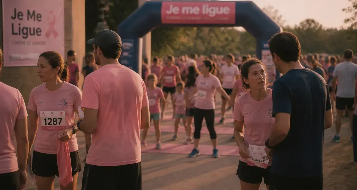 Course octobre rose Toulouse 2026, départ des coureurs sur site des Argoulets