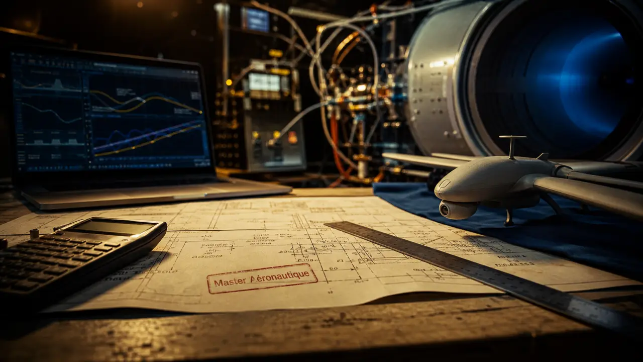 Master en aéronautique en atelier R&D, maquette drone et simulation spatiale