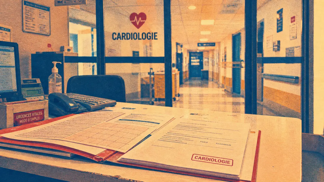 rangueil toulouse cardiologie : dossier patient et ECG en consultation hospitalière