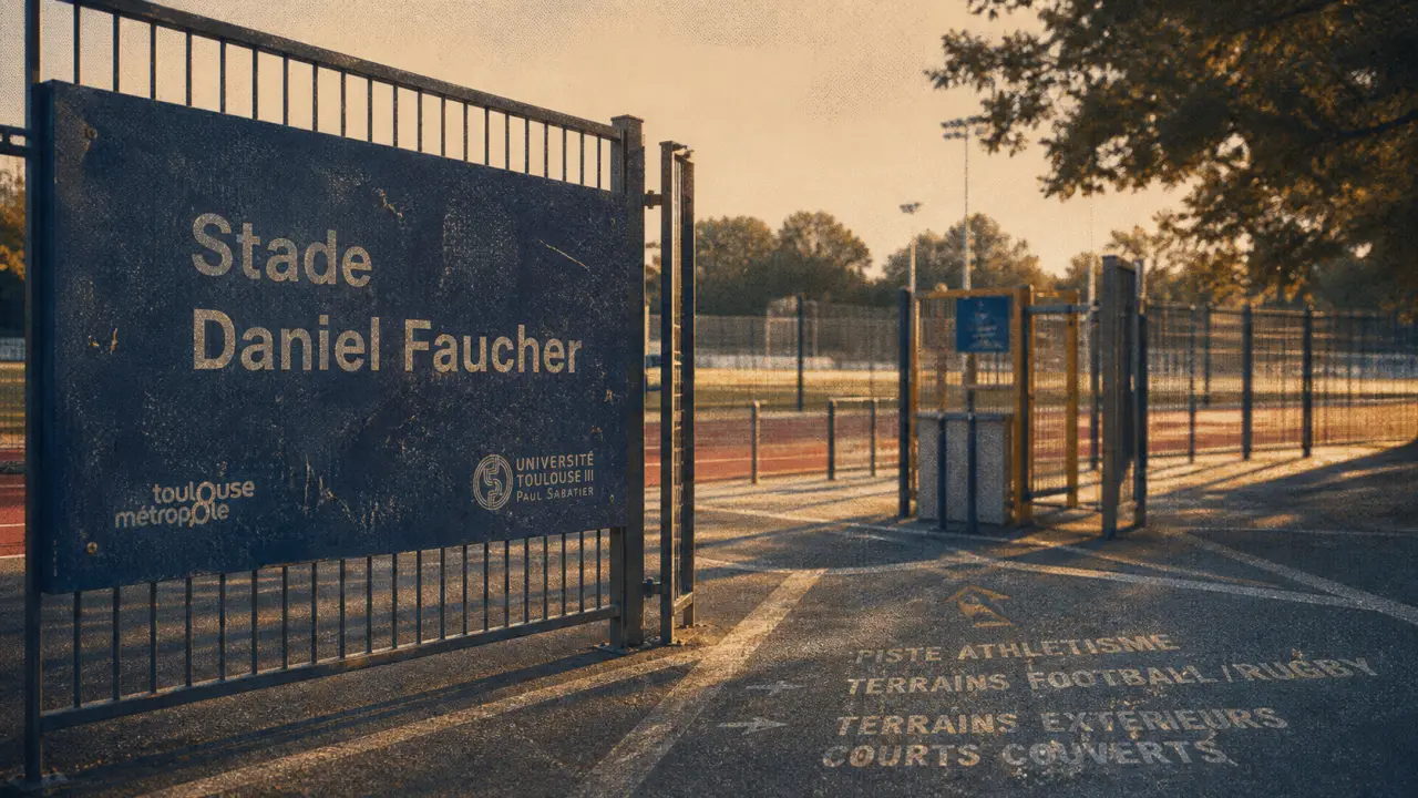 Entrée du stade daniel faucher à Toulouse, accès piétons