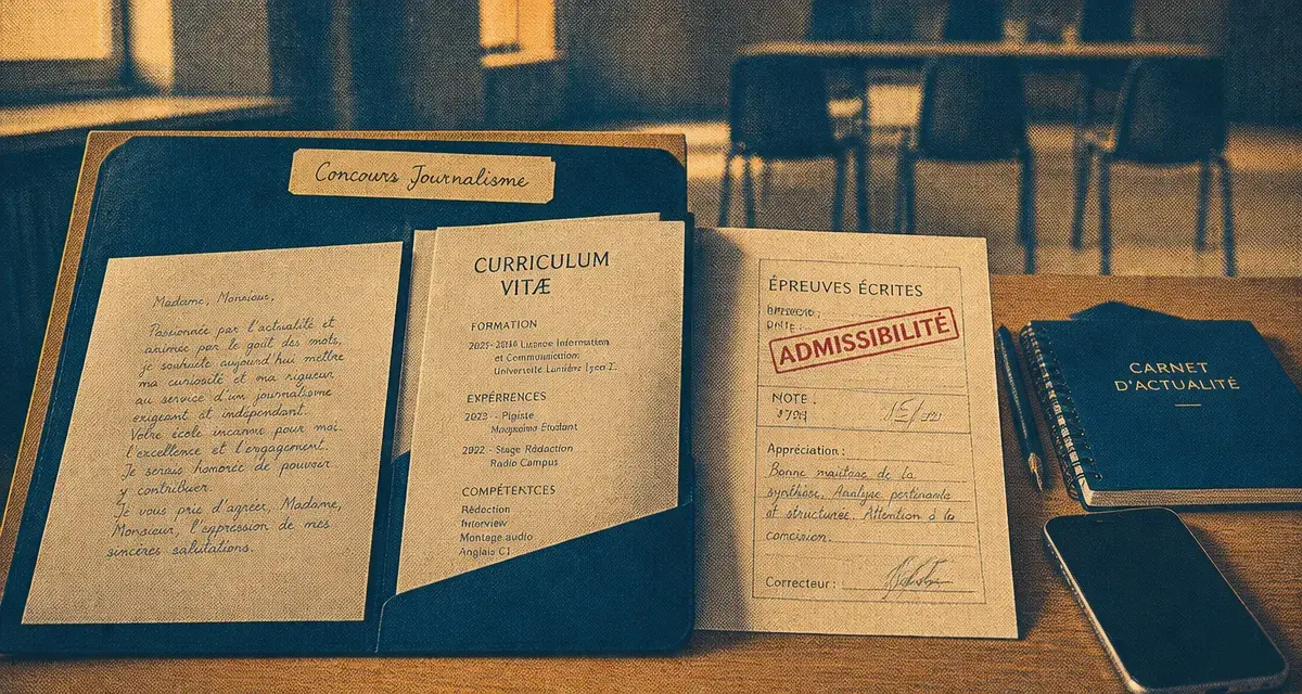 Concours école de journalisme : dossier de candidature et épreuves écrites