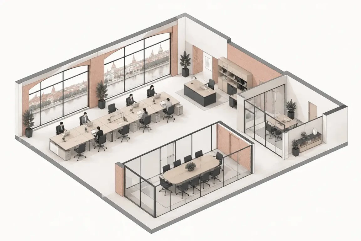 Coworking toulouse dans un espace de travail partagé moderne à Toulouse