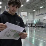Gymnase Paul Dangla à Agen : terrains basket/volley et équipements