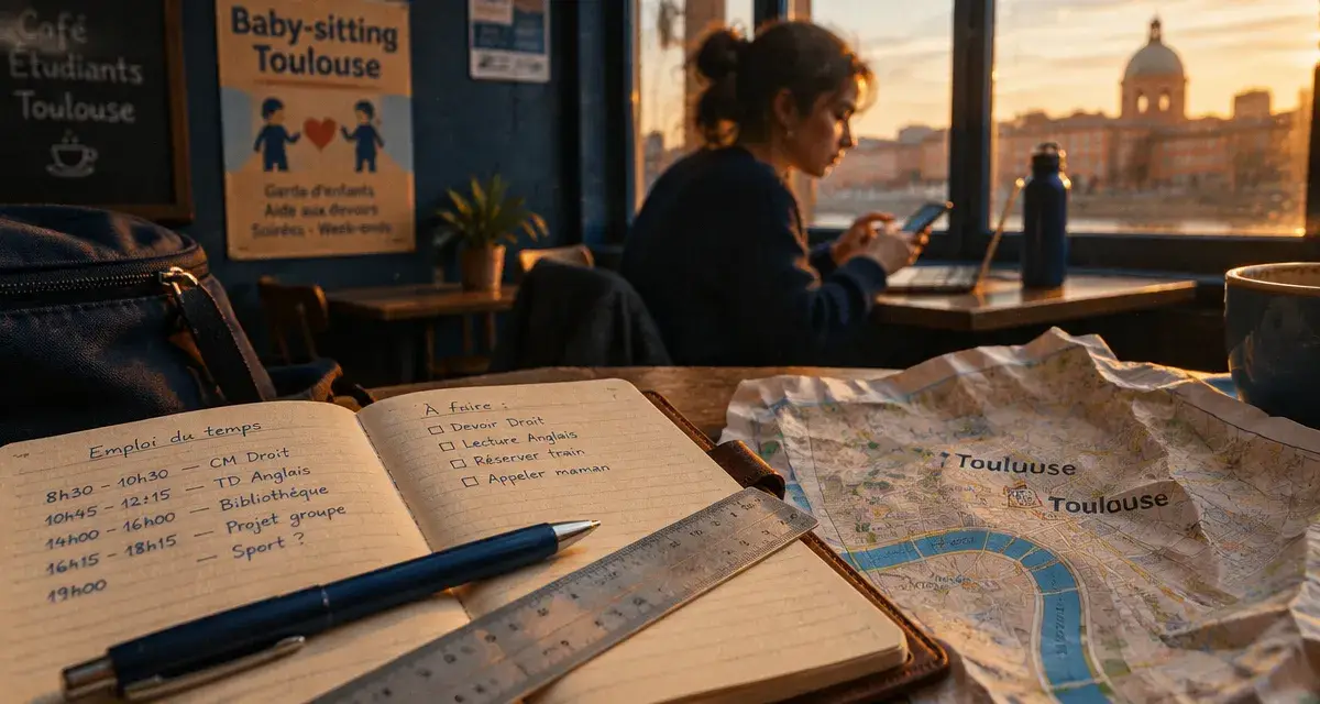 Baby-sitting Toulouse étudiant : carnet de planning, café à Toulouse